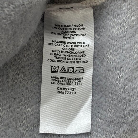 NWT Ann Taylor Petite Jacquard Leopard Knit Skirt in Gray/White Size XSP - Picture 6 of 7